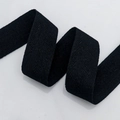 Klassieke zwarte visgraat katoenen singelband met duurzame keperbinding textuur - Grof Zwart (3cm*45m) Visgraat