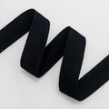 Ruban de coton noir à chevrons avec tissage en V épais pour accessoires vestimentaires - Noir Gros (2cm*9m) Chevrons
