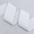 Ruban de coton à chevrons blanc avec une texture de tissage en V de haute qualité - Blanc Gros (5cm*9m) Chevrons