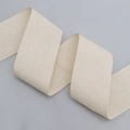 Ruban de coton à chevrons blanc cassé naturel avec une texture tissée de qualité - Beige Gros (5cm*9m) Chevrons