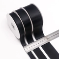 Μαύρη σατέν κορδέλα πολυεστέρα 38mm με άκρη picot για χειροτεχνία και συσκευασία δώρου - Προσαρμόσιμο πλάτος