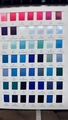 Detailed color chart of 1cm double-sided polyester satin ribbons for DIY crafts - Color Chart 3