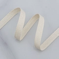 Ruban de coton blanc naturel avec motif à chevrons pour vêtements et emballages cadeaux - Beige Gros (1cm*45m) Chevrons
