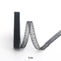 Nastro in rete nera semitrasparente da 1cm con puntini per accessori capelli fai-da-te - 1.5cm x 10 Yards / Nero