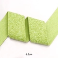 6.5cm light green flocked velvet ribbon for DIY bows and gift wrapping crafts - 6.5cm*5 Yards / Green