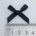 Black polyester satin bow for DIY sewing decoration and gift boxes, 3.5cm wide with scale - Black Style (030#)