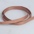 Rouleau de ruban côtelé marron foncé pour boîte cadeau DIY et décoration florale - Rouleau Étroit / Marron (Standard)