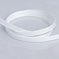 Rouleau de ruban gros-grain blanc 0,6 cm avec texture nervurée pour emballages DIY - Rouleau Étroit / Blanc Cassé (Standard)
