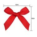 Rote 1cm Polyester Satin Schleife mit 4x4cm Maßen für DIY Geschenke und Kleidung - 235#【4cm*4cm】 / Rot