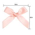 Pfirsichrosa Satin-Schleife 4cm x 4cm für Kleidung Dekoration und Geschenkverpackung - 115#【4cm*4cm】 / Altrosa