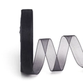 Schwarzes 1,5 cm breites Organzaband mit transparenter Netzstruktur für Geschenke - 1.5cm*50 Yards / Schwarz