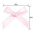 Nœud en satin rose pour vêtements et cadeaux mesure 4cm par 4cm pour DIY - Rose