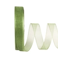1.5cm grass green sheer organza ribbon roll for DIY flower and gift wrapping - 1.5cm*50 Yards / Dark Green