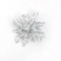 Sparkling silver glitter curly ribbon bow for DIY gift box and Christmas decoration - 10cm*10cm / Silver Onion Tape