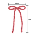 Red knit bow decoration with colorful flecks for DIY hair accessories, size 13cm x 18cm - 13cm*18cm / Red