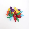 Rainbow grosgrain ribbon bow decoration for DIY gift box wrapping and crafts - 10cm*10cm / Rainbow Multicolor
