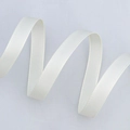 Solid white grosgrain ribbon with ribbed texture for gift wrapping and cake packaging - Champagne (Standard)