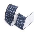 Dark blue sequined denim ribbon on white spool for DIY clothing accessories - 3# Deep Blue Sequin