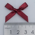 Wine red satin bow accessory made of polyester ribbon, width 4cm for DIY decor - Wine Red Style (793#)
