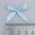 Light blue 0.6cm polyester satin ribbon bow for DIY clothing and gift box decor - Blue Style (308#)