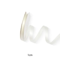 1cm wide cream white satin ribbon roll for gift wrapping and floral decoration - Beige / 10mm (3/8 inch)