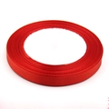Rotolo di nastro di raso rosso da 2,5 cm per confezioni regalo fai da te e torte - 15mm Larghezza-22 Metri / Rosso