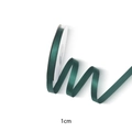 Deep green 1cm satin polyester ribbon on spool for flower gift box decoration - Green / 10mm (3/8 inch)