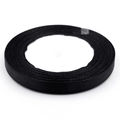 Nastro di raso nero in poliestere largo 15mm con finitura setosa per scatole regalo - 15mm Larghezza-22 Metri / Nero