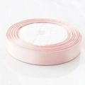 15mm light pink satin ribbon roll with silk sheen for gift wrapping and DIY crafts - 1cm Width x 22m Length / Light Pink