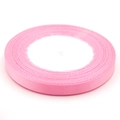 2.5cm pink satin ribbon roll for gift wrapping and DIY crafts with smooth silk texture - Pink