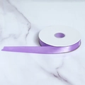 Rollo de cinta de satén púrpura de 2,5 cm para envolver regalos de bricolaje y hacer lazos - Ancho 2,5 cm x 100 Yardas / Violeta Claro