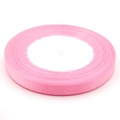Pink 1cm polyester satin ribbon roll for gift wrapping and DIY crafts decoration - 2.5cm Wide x 22m Long / Pink
