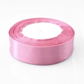 Single roll of 2.5cm light pink satin polyester ribbon with smooth silk finish - 2cmx22m / Dusty Pink