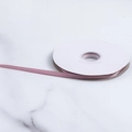 Dusty rose polyester satin ribbon roll on white spool for cake gift wrapping decor - Grey Pink