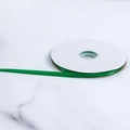 Roll of 1.5cm emerald green polyester satin ribbon for gift wrapping and DIY crafts - Green