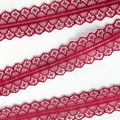 3cm wide dark red scalloped lace ribbon for gift packaging and DIY crafts - Red