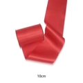 Vibrant red 10cm satin ribbon roll for gift wrapping and DIY floral box decoration - Red / 10cm