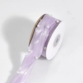 Elegant light purple organza ribbon with pearl embellishments for gift wrapping - Purple Double Layer Roll