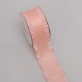 Lichtroze satijnen lint met ruches voor DIY-knutselen en cadeauverpakking, 4cm breed - 4cm Breed (5 Yards/Rol) / Oud roze