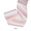 Light pink 15cm satin polyester ribbon for flower gift boxes and DIY crafts - Light Pink / 15CM