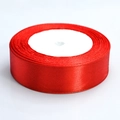 Glänzendes rotes Satinband auf Rolle für Geschenkverpackungen und DIY-Bastelarbeiten - 2cmx22m / Rot