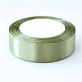 Einzelne Rolle 4cm olivgrünes Satinband mit Seidenfinish für Geschenkverpackungen - 2cmx22m / Dunkelgrün