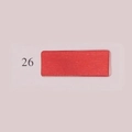 Cinta de satén rojo n.º 26 de poliéster presentada en una tarjeta de muestrario - 3/8" (9-10mm de ancho) 22m de largo / Rojo (#26)