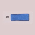 Cinta de raso azul real de poliéster, textura sedosa con código de color 40 en tarjeta - 3/8" (9-10mm de ancho) 22m de largo / Azul (#40)