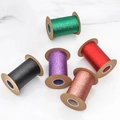 Glitter mesh ribbon rolls in five colors for DIY crafts and gift wrapping - 1 Meter Sample