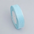 Lichtblauw semitransparant organza lint op rol voor DIY cadeauverpakking en knutselen - 2.5cm Breed 45m Lang / Hemelsblauw