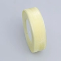 Lichtgeel halftransparant chiffon lint op rol voor handwerk en cadeauverpakkingen - 2.5cm Breed 45m Lang / Champagne