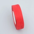 Roll of vibrant red semi-transparent chiffon organza ribbon for DIY crafts and gift wrapping - 2.5cm Wide 45m Long / Red