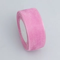 Pink semi-transparent organza ribbon roll for gift wrapping and cake box decoration - 4cm Wide 45m Long / Purple