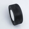 Single roll of 2.5cm black semi-transparent organza ribbon for elegant gift wrapping - 4cm Wide 45m Long / Black